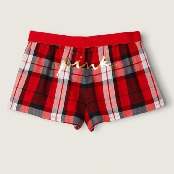 (XL) Victoria’s Secret Plaid Boxer Sleep Flannel Pajama Short - Picture 7 of 7